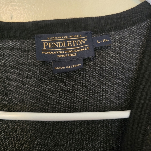 Pendleton Black and Tan Cardigan Sweater - Picture 2 of 5
